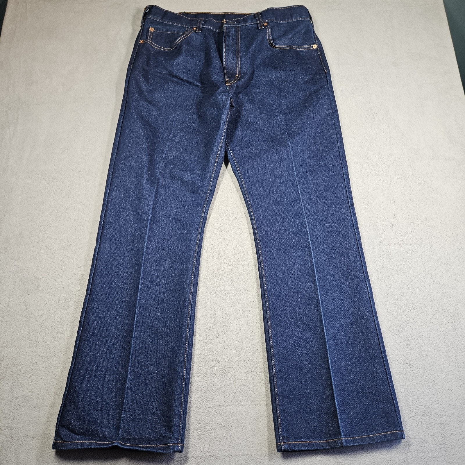 Levi’s 517 Jeans Mens 35x30* Dark Wash Bootcut Denim Blue Western Cowboy Crease